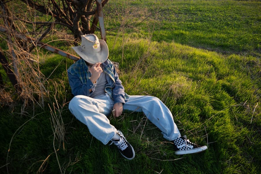 A western-style shirt